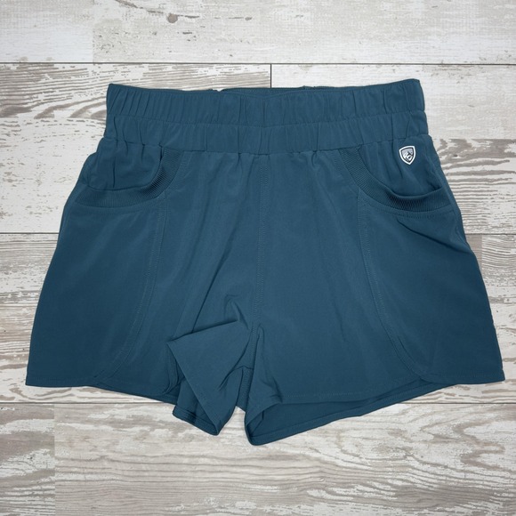 Kuhl Pants - Kuhl Shorts Womens Small Blue Lightweight Hiking Athletic Elastic Waist Pockets